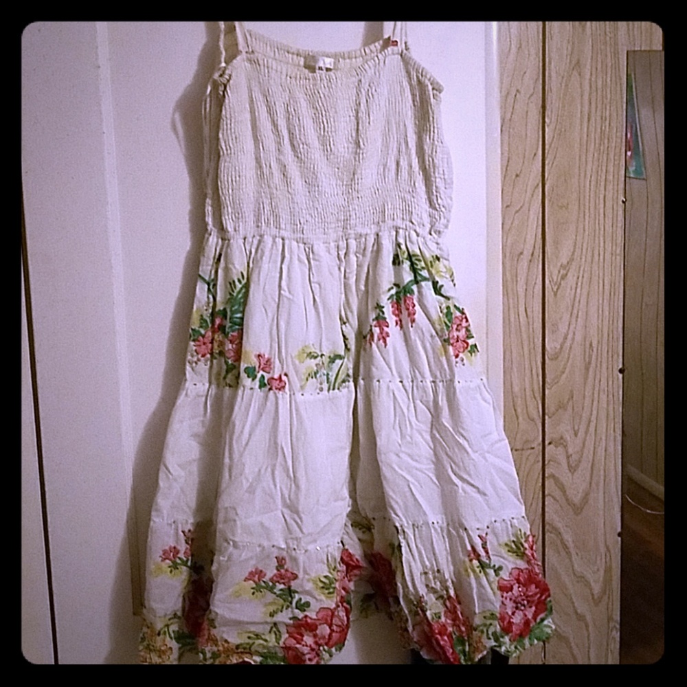 Cotton embellished sun dress